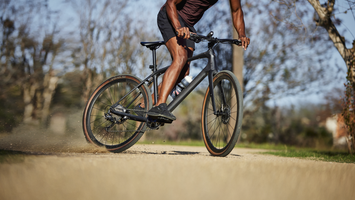 flat bars on gravel bike